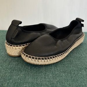 Cole Haan Cloudfeel flat leather espadrille